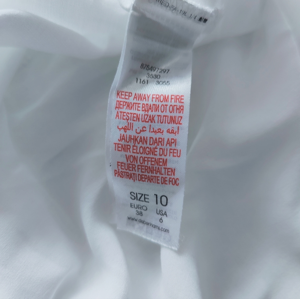 TED BAKER Ladies Pyjama Lounge Wear Night Dress White Size 10 Worn Once Immacula - Picture 11 of 13